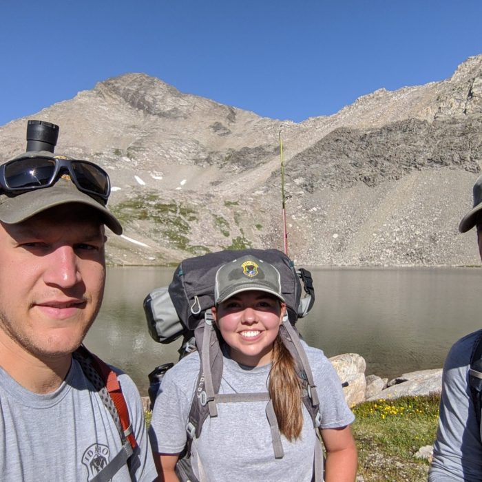 Drew (left), Kate, John-mentor (right)