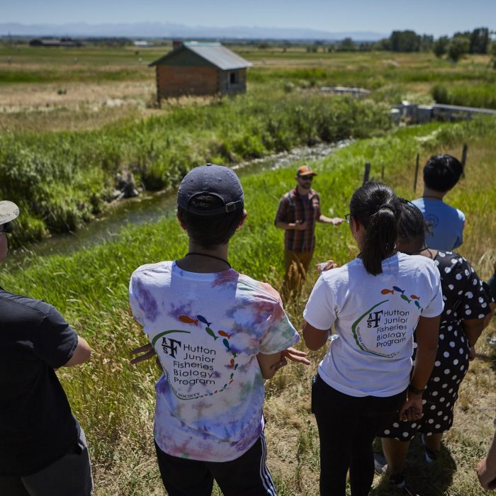 Hutton Scholars Visit Dry Creek Near Belgrade